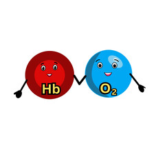 haemoglobin and oxygen relationship concept illustration heame carries oxygen design medical biology science illustration.eps