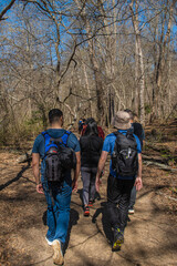 Naklejka premium Hiking is not about the miles, it’s about the moments in between, Sandy Springs, Georgia, United States of America