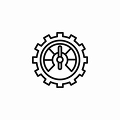 gear speed  icon sign vector
