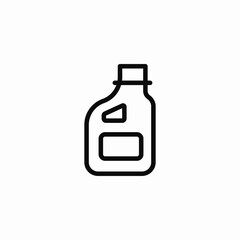 liquid detergent bottle icon sign vector