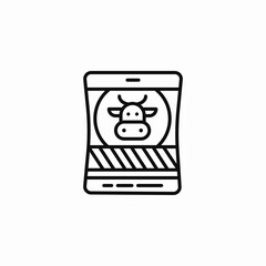 milk carton icon icon sign vector