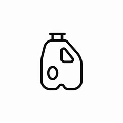 milk jug gallon icon sign vector