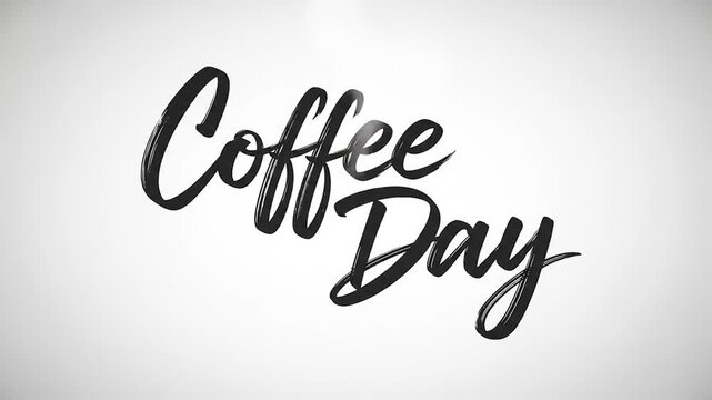 Celebrate International Coffee Day with Stylish Typography 1.