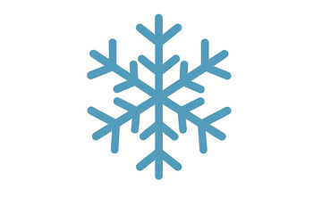 Crisp Winter Snowflake with Simple Design and Charming Aesthetic