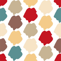Seamless abstract pattern with colored spots art decor design print for textile paper pack etc 