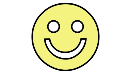 Fototapeta premium 3d smiley face with smile