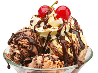 chocolate ice cream with chocolate