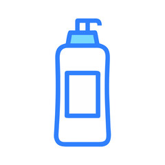 Shampoo bottle vector icon, shampoo bottle icon, shampoo bottle vector illustration.