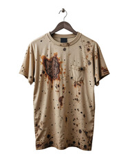 Dirty Stained T Shirt Isolated