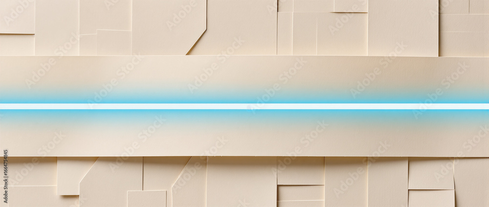 Poster modern abstract design with soft blue illumination in serene setting