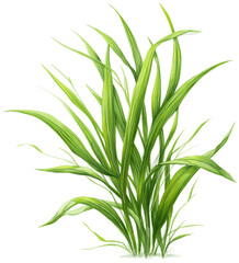 Fototapeta premium Lush green grass illustration, Generative AI