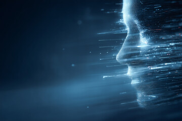 Digital abstract face
