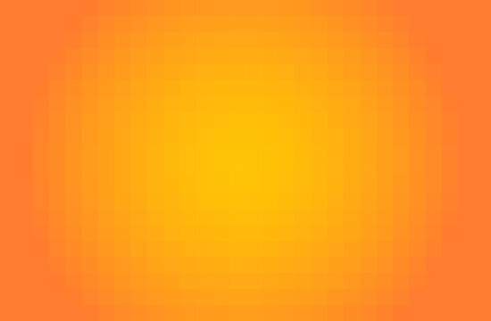 ドット絵風オレンジから黄色　グラデーション背景　ハロウィーン・秋・夕方など