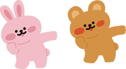 Obraz premium 춤추는 캐릭터