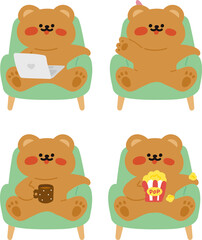 소파와 여가시간