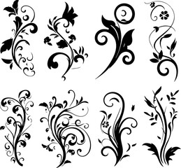 "Elegant Vintage Floral Ornaments"