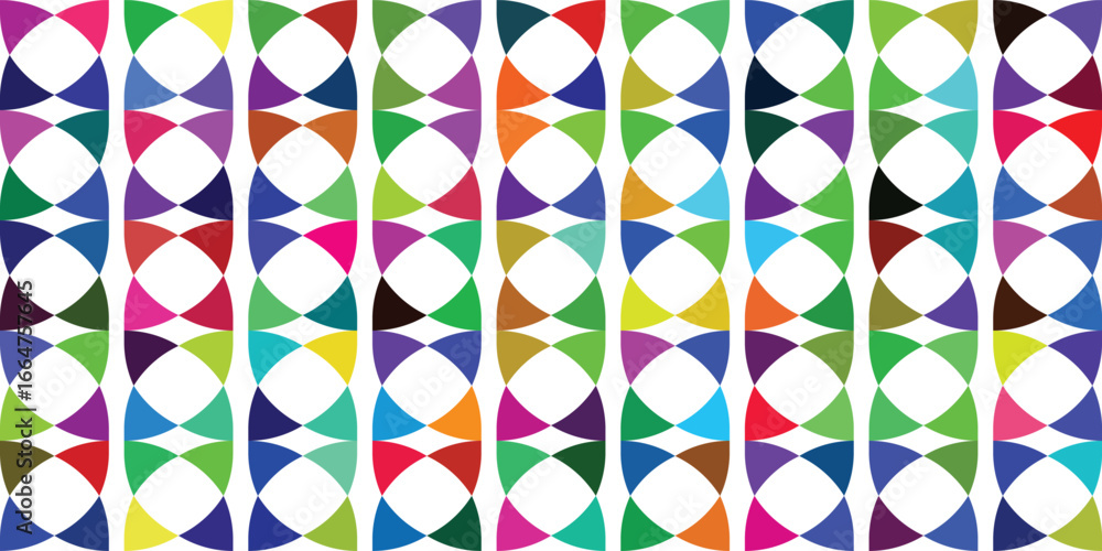 Poster abstract. geometric. colorful. a seamless vector background with a vibrant and intricate repeating d