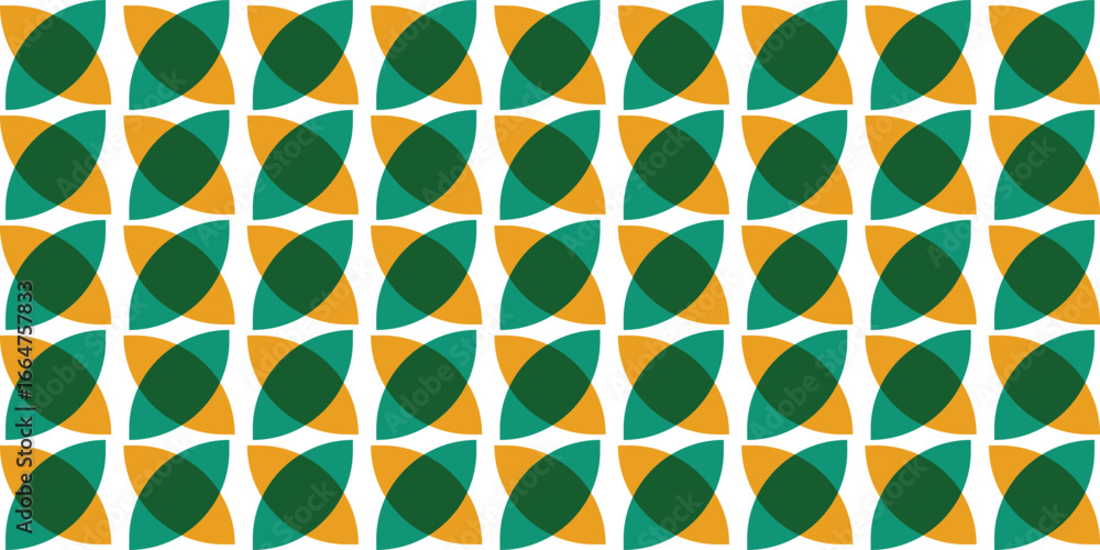 Poster geometric. pattern. abstract. a seamless vector background with a green and yellow repeating tile pa
