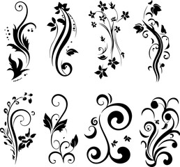 "Elegant Vintage Floral Ornaments"