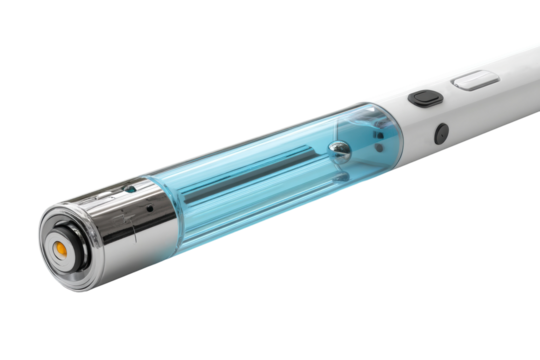 Innovative uv light technology laboratory equipment showcase controlled space isolated on transparent background, png