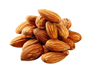 Harvesting fresh almonds orchard food natural isolated on transparent background, png