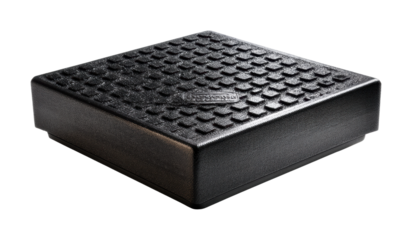 Innovative black foam pad industrial product isolated on transparent background, png