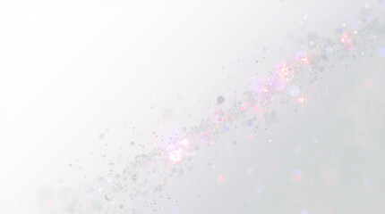 Vibrant neon digital particles are scattered