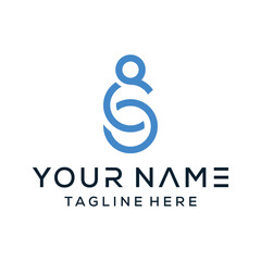 letter CS suitable for cleaning business, customer service, accounting with a simple logo design