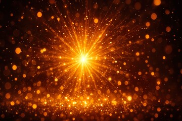 Fototapeta premium Luxury Golden Glitter Shiny Light Abstract Background