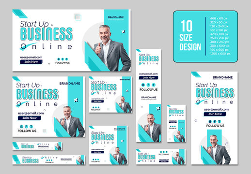 New Business Start Up Web Add Banners