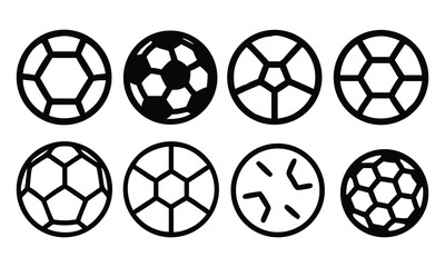 Obraz premium A colorful set of vector Easter eggs with a soccer ball theme, perfect for a fun team game illustration