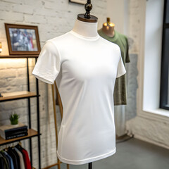 white t shirt front mockup