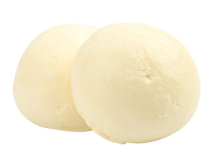 Curds isolated on white and transparent background