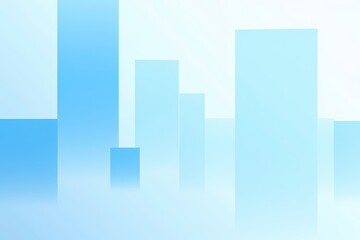 Fototapeta premium Geometric blue squares arranged in a modern abstract pattern on a clean white background
