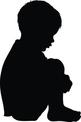 Majestic zebu bull silhouette standing proudly side profile rural farm animal icon vector