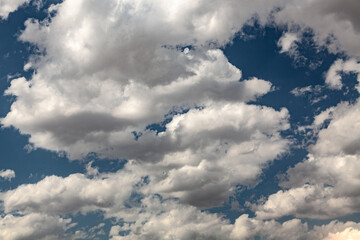 blue sky with clouds. background