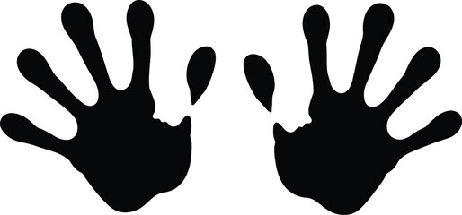 Majestic heron silhouette standing still against white sky vector