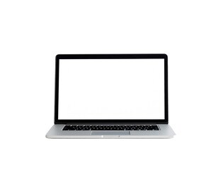 Fototapeta premium laptop isolated on white background