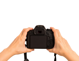 hand holding a digital camera