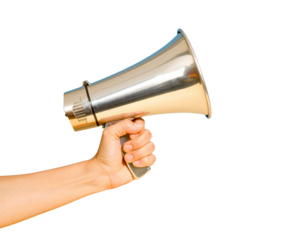 megaphone isolated on white