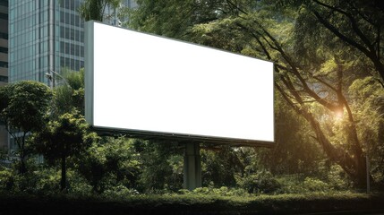 Fototapeta premium Blank billboard park