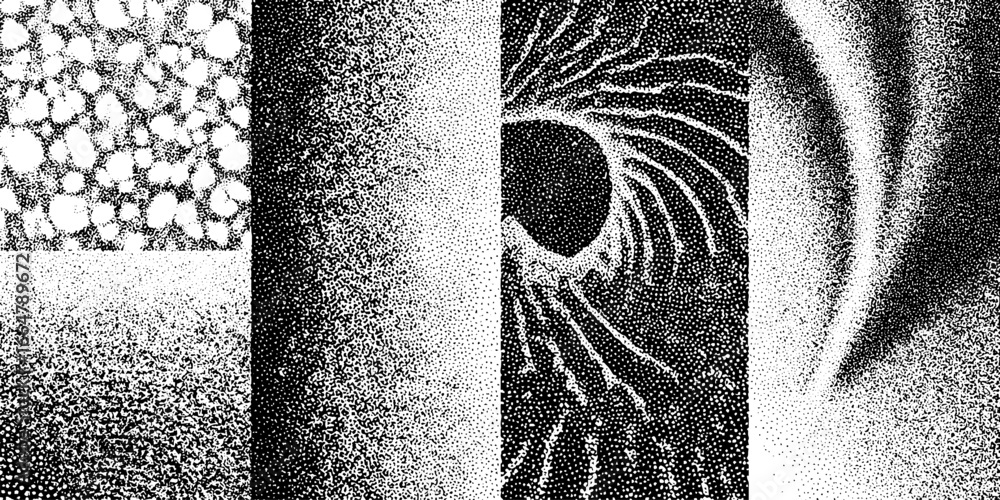 Aufkleber monochrome stippling checkerboard pattern for art and design projects