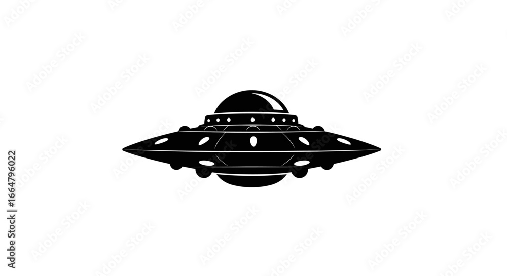 Poster download this sleek isolated ufo illustration with a transparent background perfect for website desi