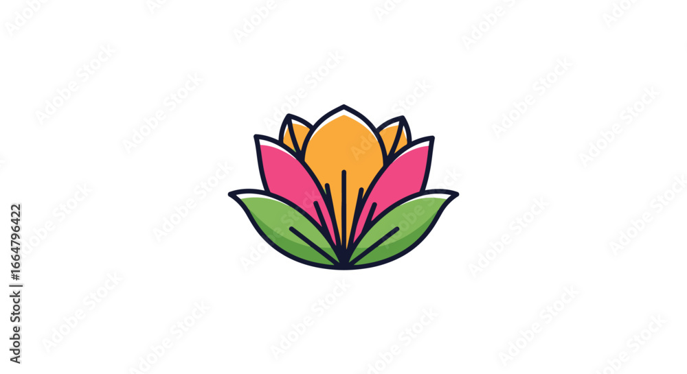 Poster vibrant floral design element isolated transparent background png for websites logos and app interfa