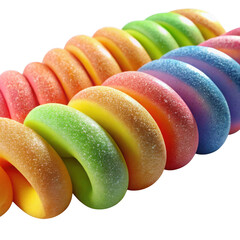 Rainbow Spiral Candy Close-up colorful sweet