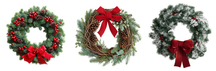 collection of decorative christmas wreath decor holiday home image collection transparent...