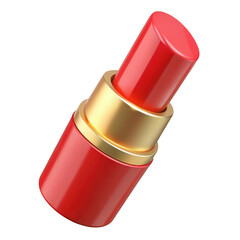 Red Lipstick with Gold Accent makeup beauty