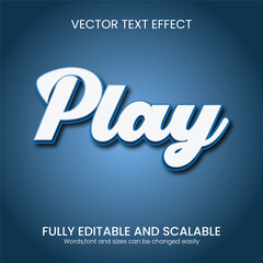 Play Vector Font Effect&mdash;Fun 3D Editable Typography for Posters and Digital Design