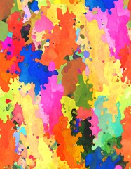Fototapeta premium Abstract colorful splattered paint
