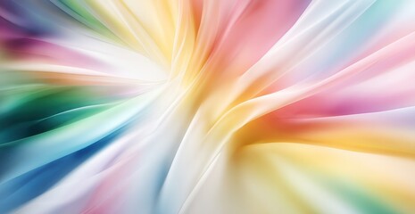 Obraz premium A radiant, vibrant swirl of pastel hues.